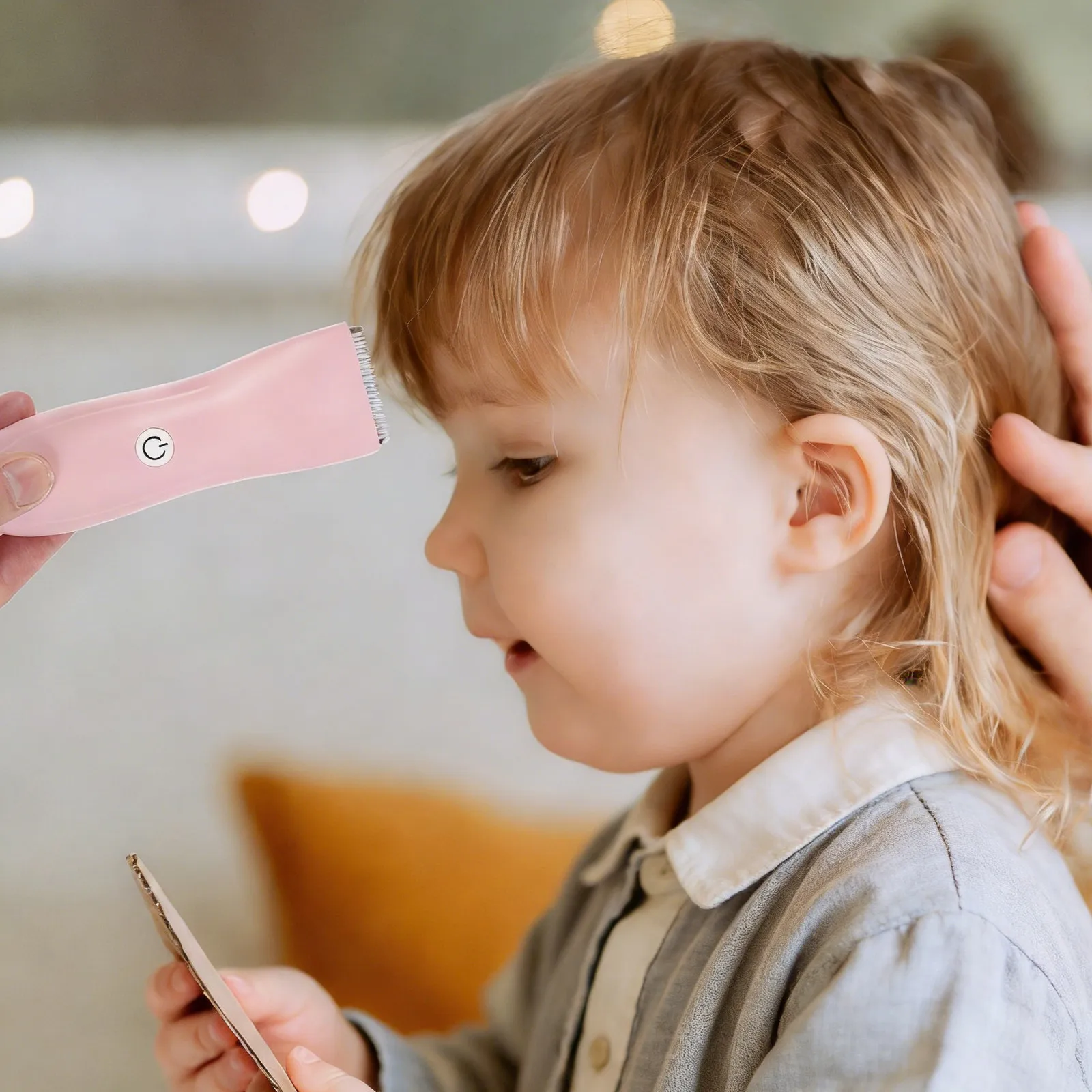 

1Set Chargeable Baby Hair Trimmer Lightweight Electric Hair Clipper for Infants Silent Lanugo Cutting Tool Portable Children