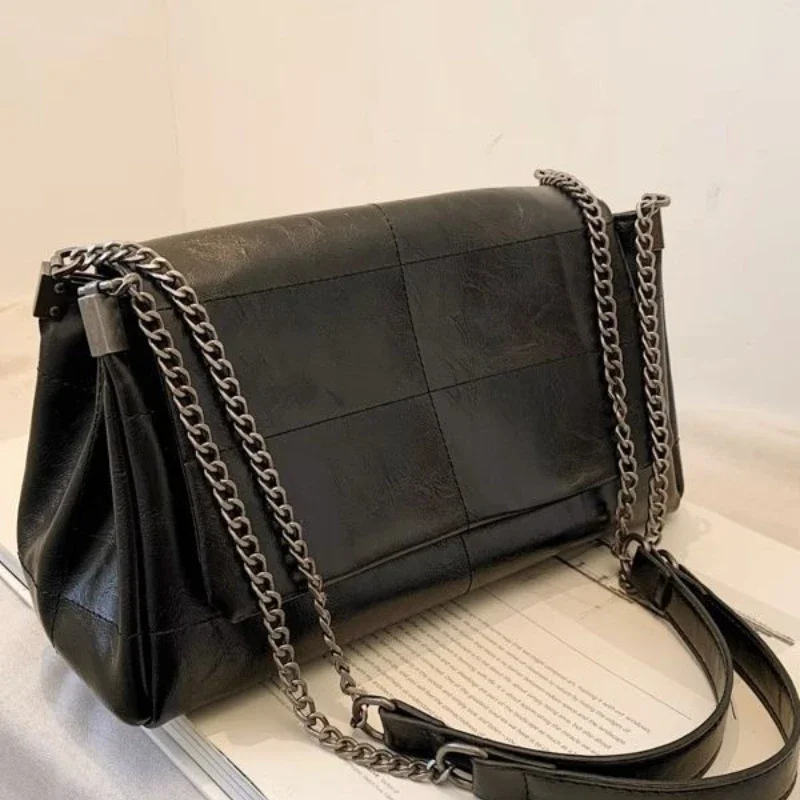 2024 Hot Sell  New Fashion Women\'s Commuter Bags Niche Chain Crossbody Bag Ladies Shoulder Large Capacity Handbag Cross Square