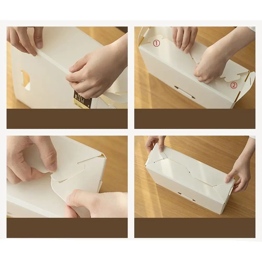 

Pencil Sundries Student Stationery Classification Folder Document Storage Box A4 File Organizer Box Folding Desktop Organizer