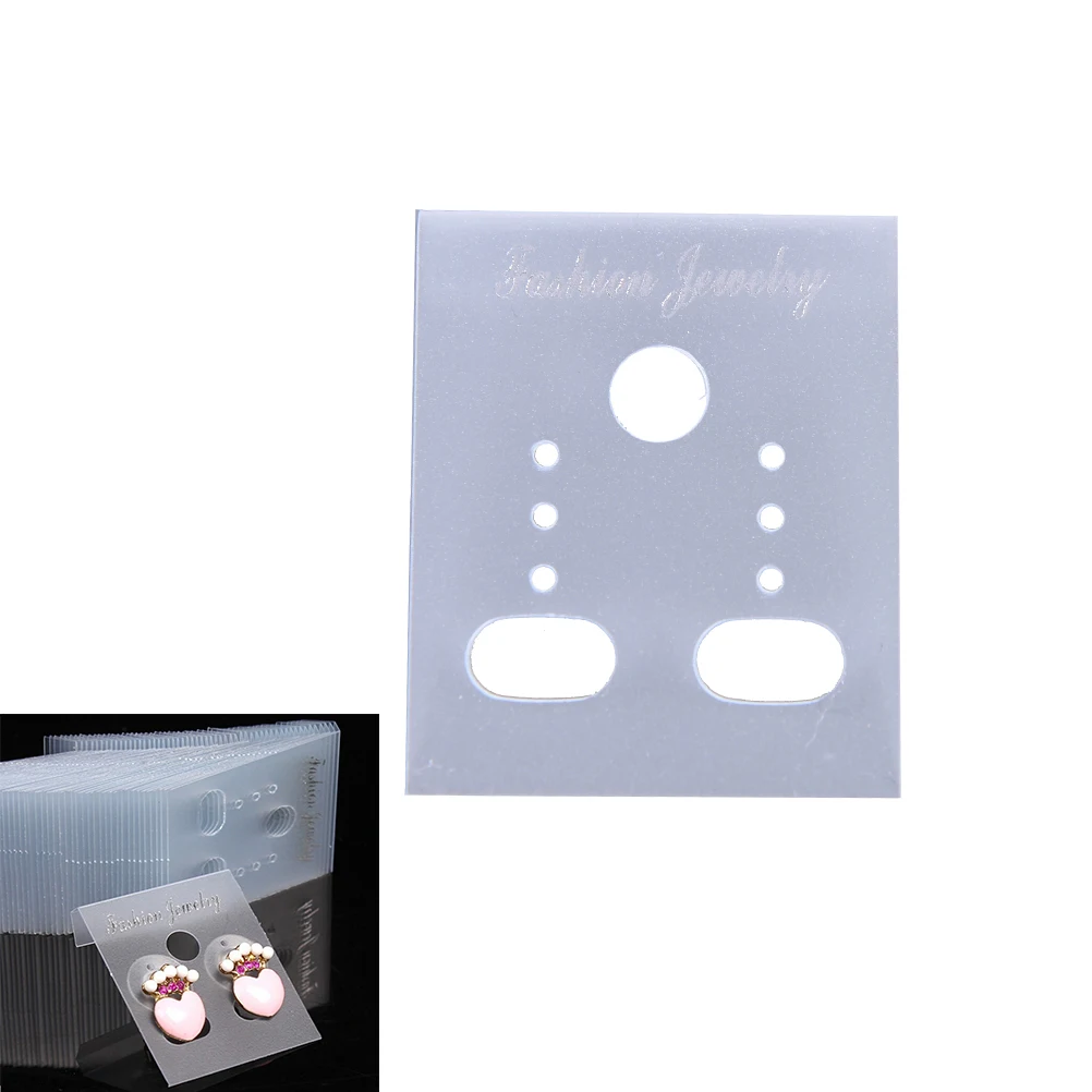 100 Stück Professionelle Ohrring-Präsentationskarten, Ohrstecker DIY Schmuckverpackungskarten, Halsketten-Schmuckhalter – Detail 1
