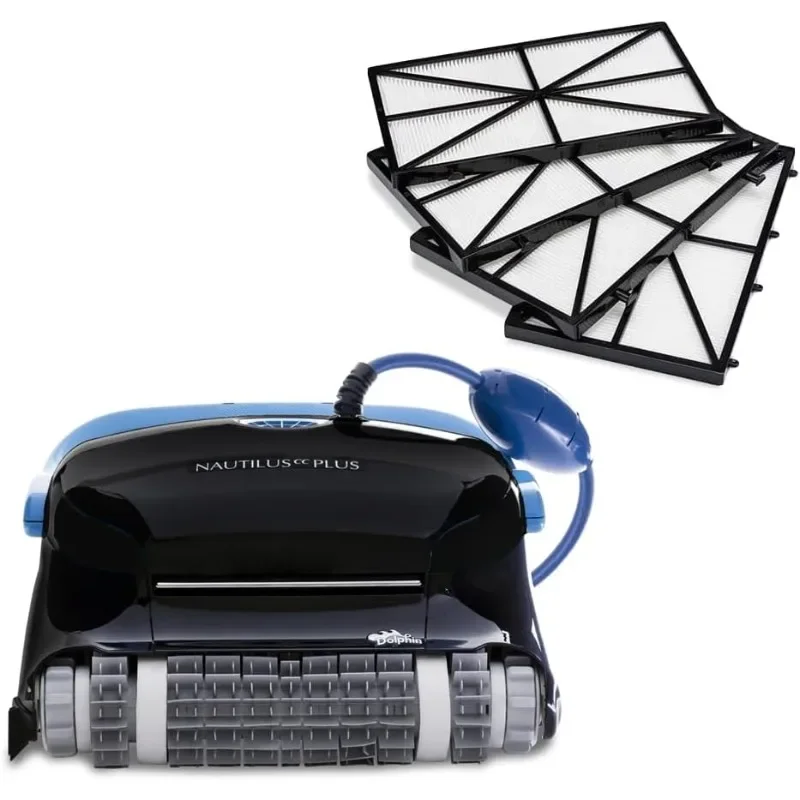 Dolphin Nautilus CC Plus Wi-Fi Robotic Pool Vacuum Cleaner Includes Ultra-Fine Filters for an Ultimate Clean, Ideal