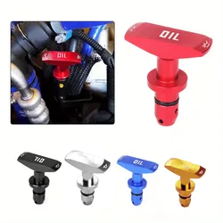 1PC Billet Aluminum Car Oil Dipstick Pull Handle Automobile Replacement Engine Oil Handle for Ford Mustang GT V8