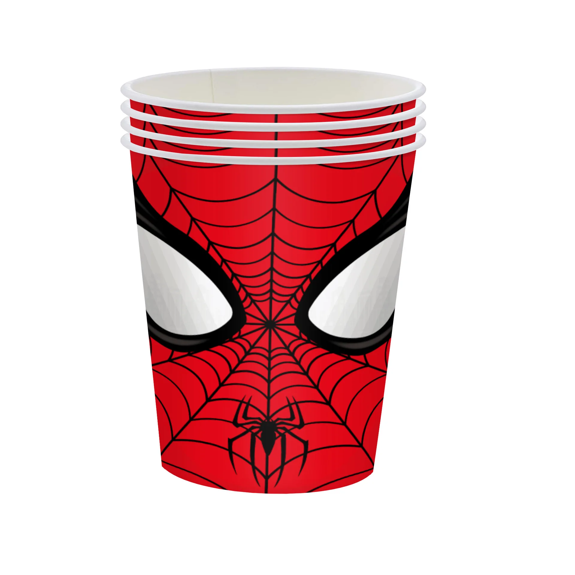 マーベルヒーロースパイダーマンアニメパーティーデコレーション用品、食器旗プル、背景布、ラテックスアルミニウムフィルムバルーン