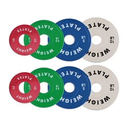 2PCS Change Weight Plates 1.25LB 2.5LB 5LB 10LB Fractional Plate Bumper Plates for Weight Lifting Steel Insert Strength Training
