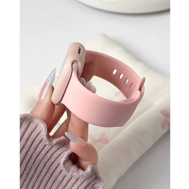 Silicone Strap+TPU Case For Apple Watch band 45mm 40mm 44mm 41mm 42/46mm Bumper tpu iWatch series 11 10 8 9 7 6 5 4 SE 3 Straps