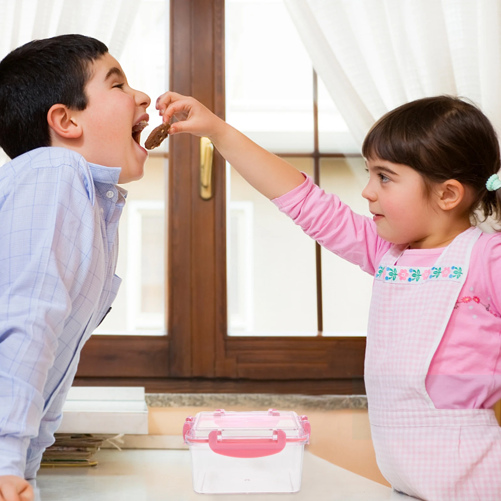 

Clear Airtight Food Storage Box Reusable PP Pc Sealed Container for Kitchen Pantry Cereal Coffee Beans Fruits Snacks Storage
