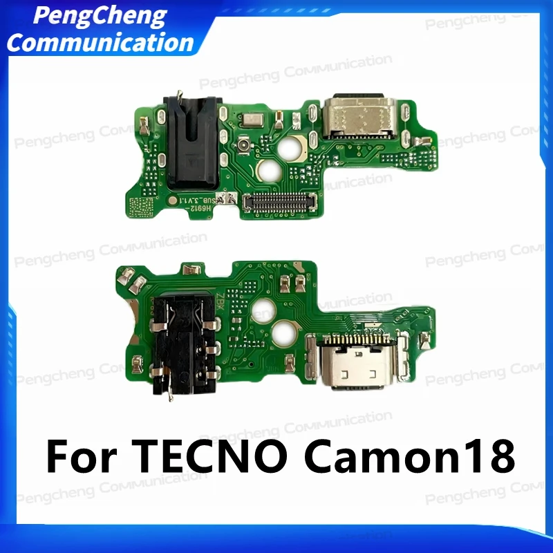 10pcs For TECNO Camon18 Charging board Charging flex Charger flex mobile phone Parts Flex Cable