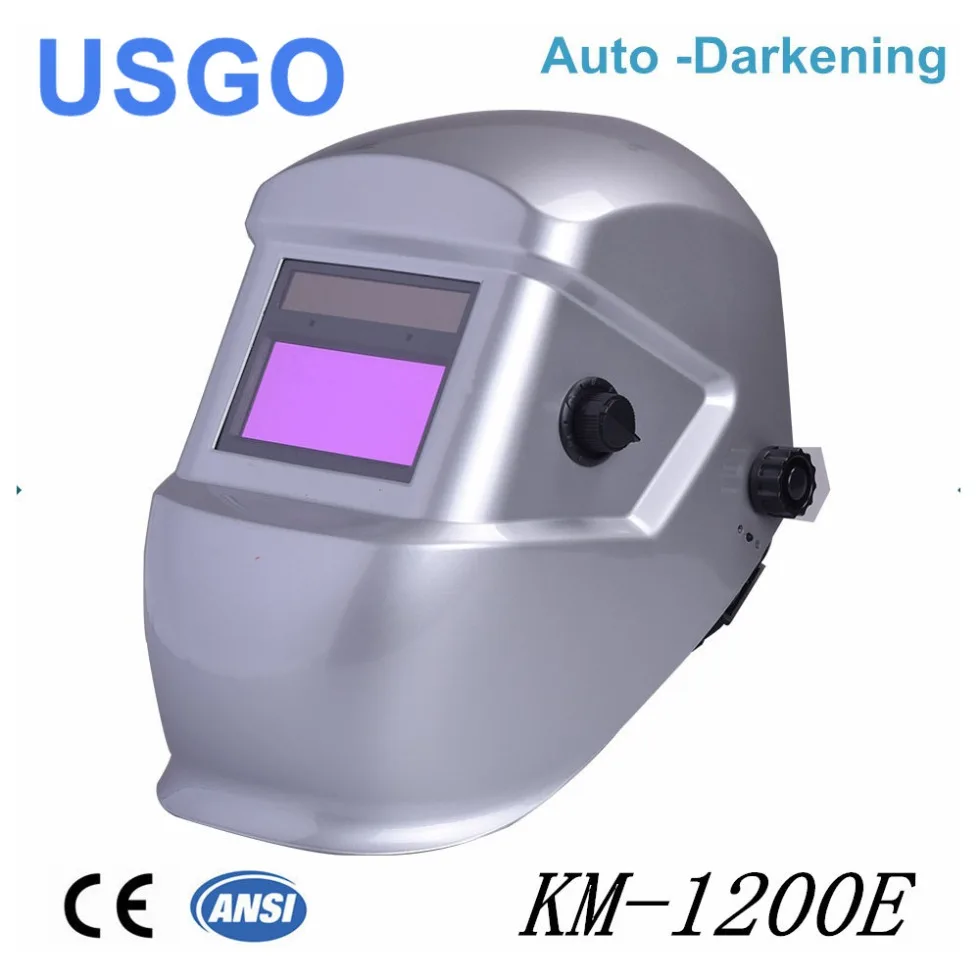 

USGO Auto Darkening Welding Helmet Solar Li Battery Supply Outside Control