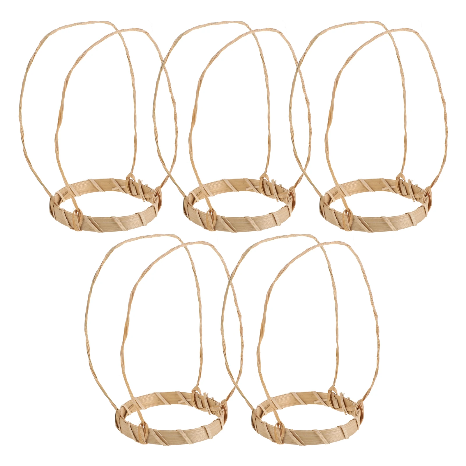 

10pcs Bamboo Cup Holder Coffee Carrier Drink Tray Takeout Water Bottle Handcrafted Reusable Portable Outdoor Use Durable
