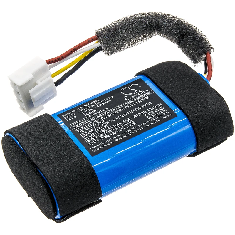 

CS Cameron Sino Kerui New 5200mAh Replacement Battery for Flip 5, JBLFLIP5WHTAM, Link Portable