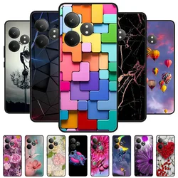 For Realme GT 6T Case Black Cover Lion Wolf Silicone Soft Back Cases For Realme GT 6 6T Phone Case GT6T GT6 Protective Shell Bag