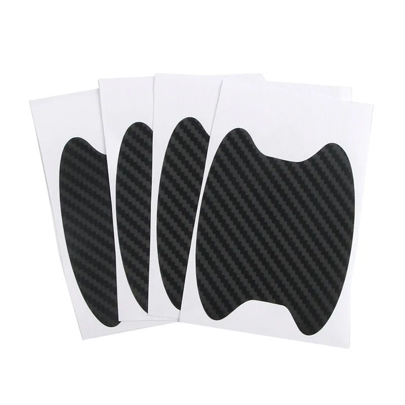 4PCS Car Door Handle Protective Film Carbon Fiber Stickers Scratch Resistant Covers Exterior Car Stickers for Cars Accessories