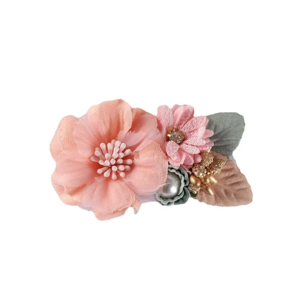 2022 new Baby Girl hair Clips Hairpin Cute Baby Newborn Head Flower Toddler hair Barrettes Headwear Kids hair Accessories