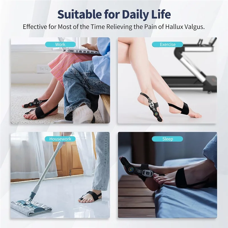 B43C Eeltknobbels Correctie Met Verstelbare Voor Vrouwen & Mannen Grote Teen Bunion Corrector 2 Stuks, Orthopedische Teen Stijltangen