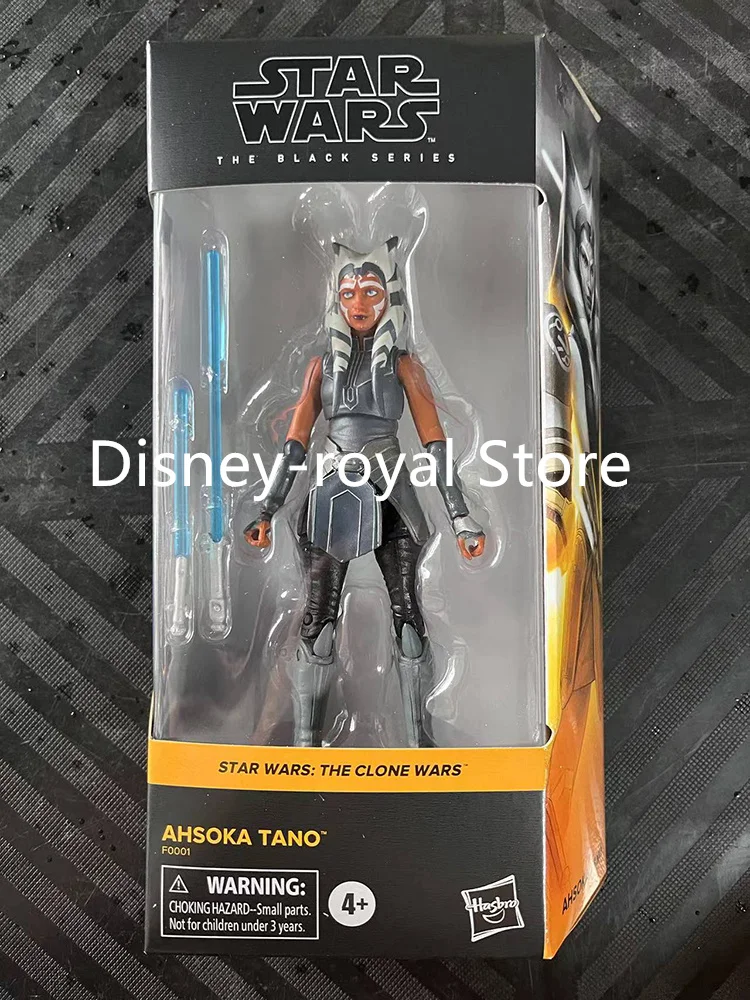 KO Star Wars Ahsoka Tano Action Figures Toys 6 Inch Movable Statues Model Doll With Blue Lightsaber Collectible Ornaments Gifts