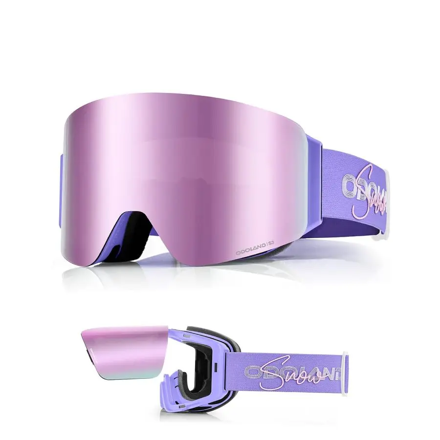 

Flip Up Ski Goggles for Men Women, Antifog Magnetic OTG FlipUp Snow Snowboard Goggles for Instant Defogging