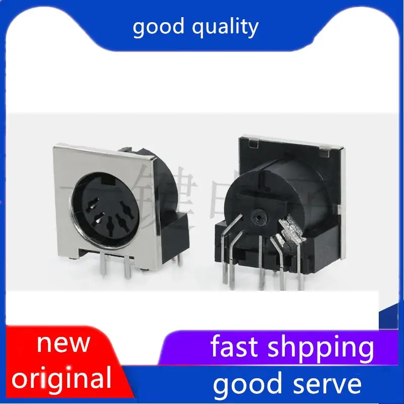 10pcs original new DS-5-02a square S-terminal connector large 5-core 7-pin socket 5PIN pin DIN female base