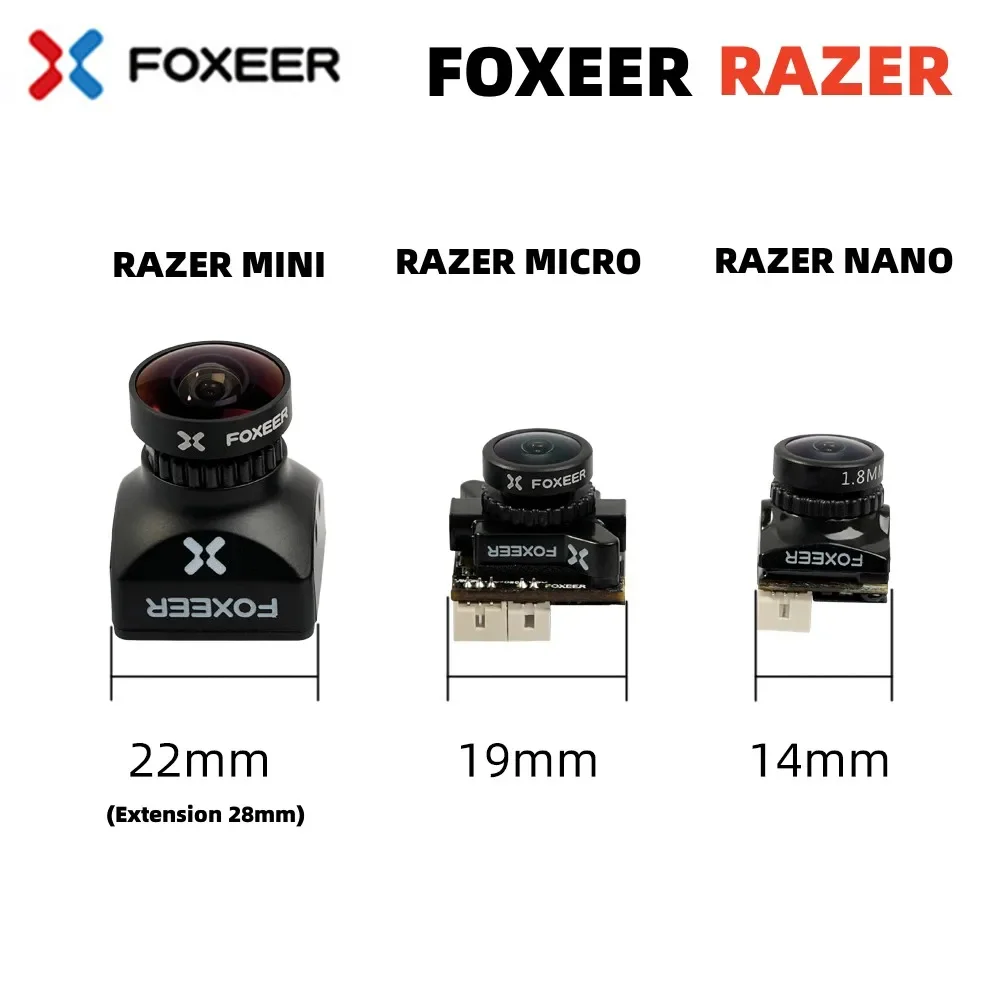 Foxeer Razer Mini /Razer Micro/Razer NANO 1200TVL PAL/NTSC Switchable 4:3 16:9 FPV Camera For FPV Racing Drone upgrade version