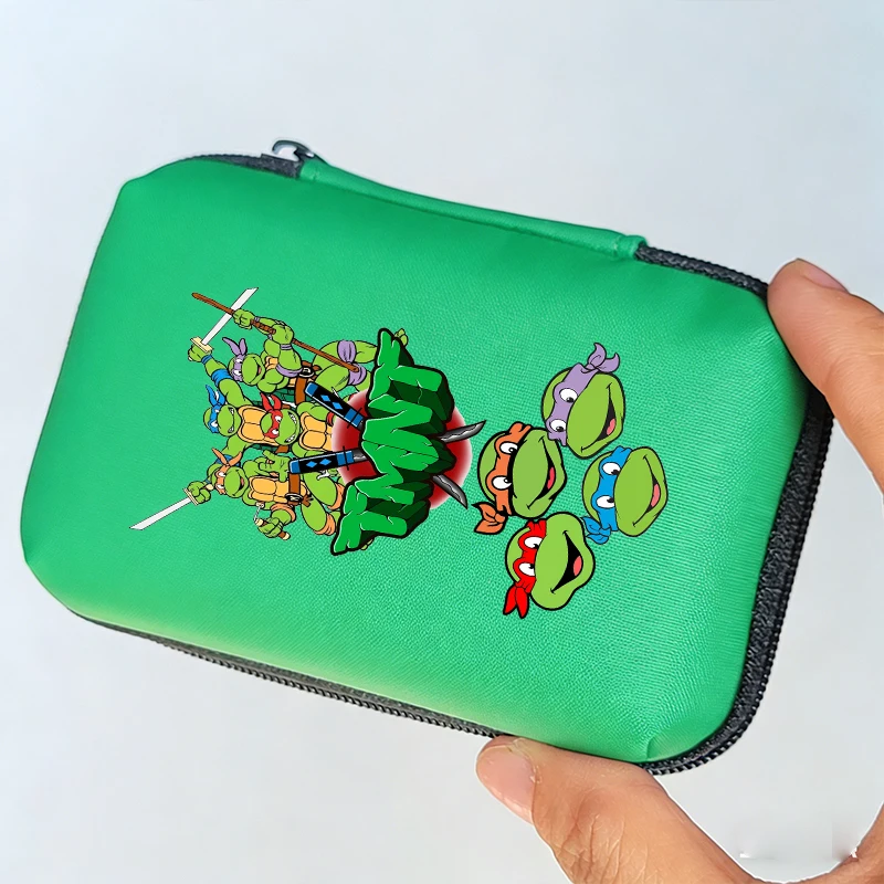 

Портативный чехол для наушников Teenage Mutant Ninjas, коробка для хранения USB-кабелей и зарядных устройств, кошелек на молнии для монет, сумка для хранения таблеток