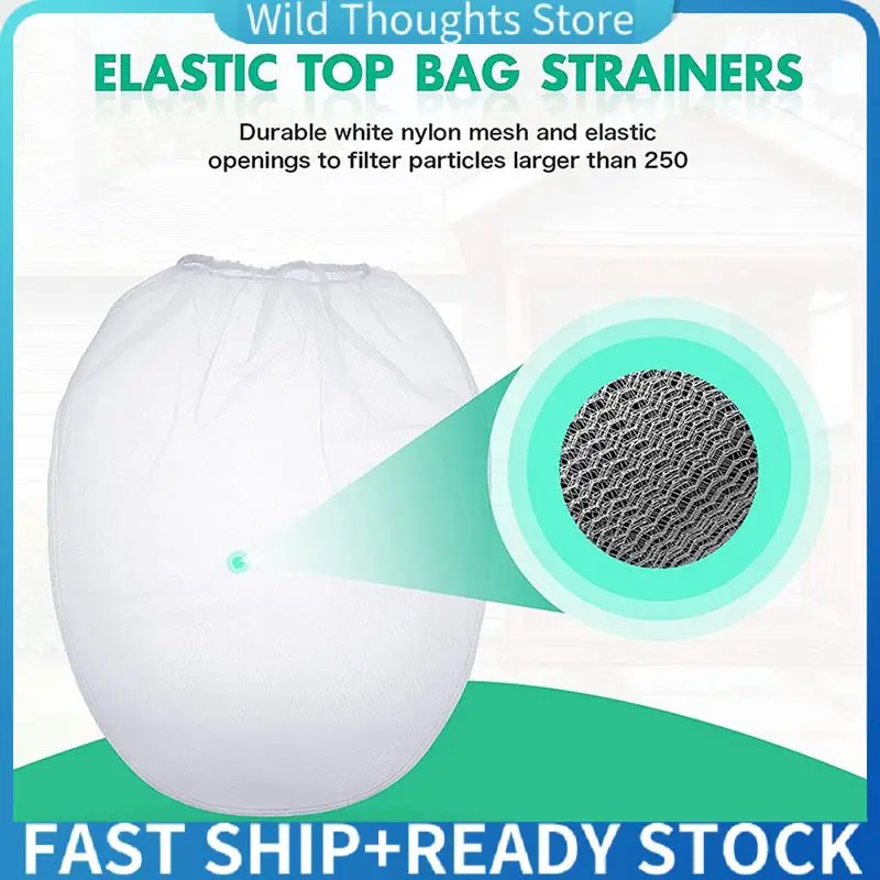 

60 Pieces Paint Strainer Bags 40Pcs 5 Gallon White Fine Mesh Filters Bag 20Pcs1 Gallon Paint Filter Bag For Paint-[Qahk]