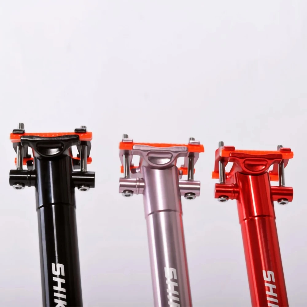 SHIKRA Bike Seatpost Ultra-light Aluminum Alloy 27.2/ 31.6*400mm Mountain Road Seat Tube Black Red Titanium