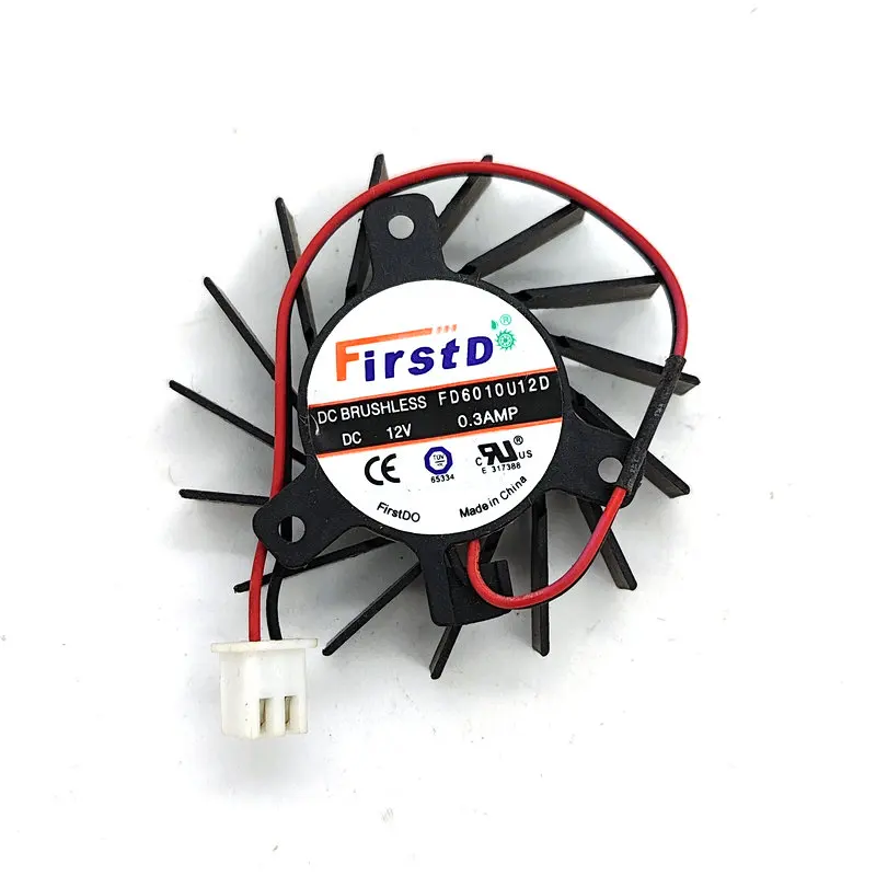 

FD6010U12D DC 12 В 0,3 А 45 мм 27*27*27 мм Вентилятор охлаждения видеокарты