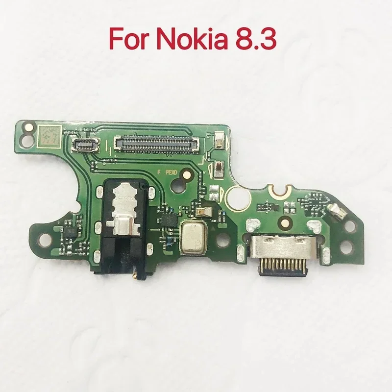 Pop USB Charging Port Jack Dock Connector Flex Cable With Microphone Board For Nokia 8.3 Replacement Repair Parts