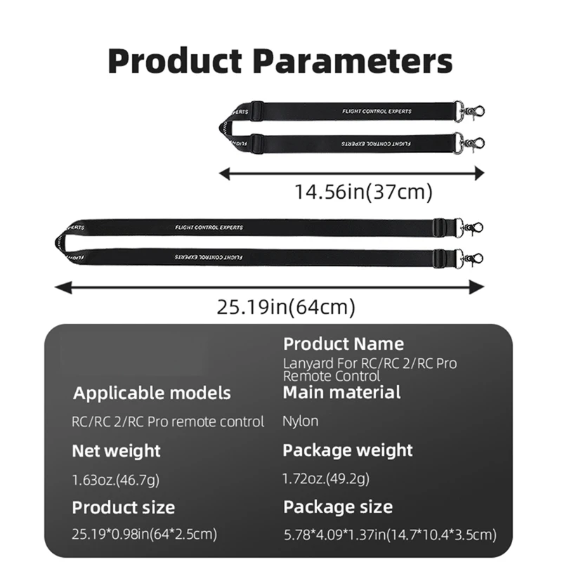 A56G-BRDRC لـ RC/RC 2/RC Pro حزام الرقبة الحبل مع مسامير تحكم عن بعد ملحقات طائرة بدون طيار #6