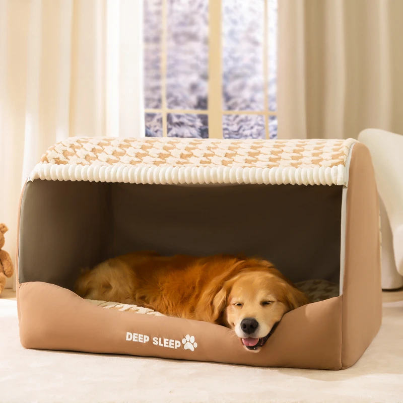 Big Kennel New Drawer Nest Simple Warm Cat Nest Golden Retriever Autumn and Winter Deep Sleep Pet Supplies Puppy Accessories