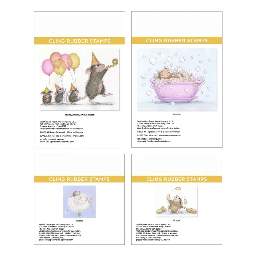 

Mouse Party Parade Spa Girl Facets Metal Cutting Dies Clear Stamps Tulip Press Plate Stencil for DIY Scrapbook March 2026 New