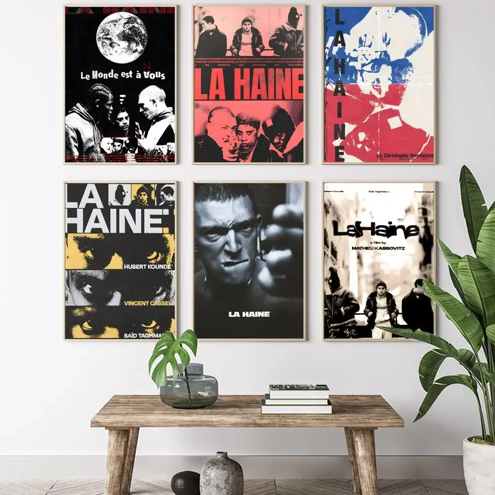 Movie L-La Haine1995 Painting Calligraphy HD Canvas Poster living room bedroom bar aesthetic decoration
