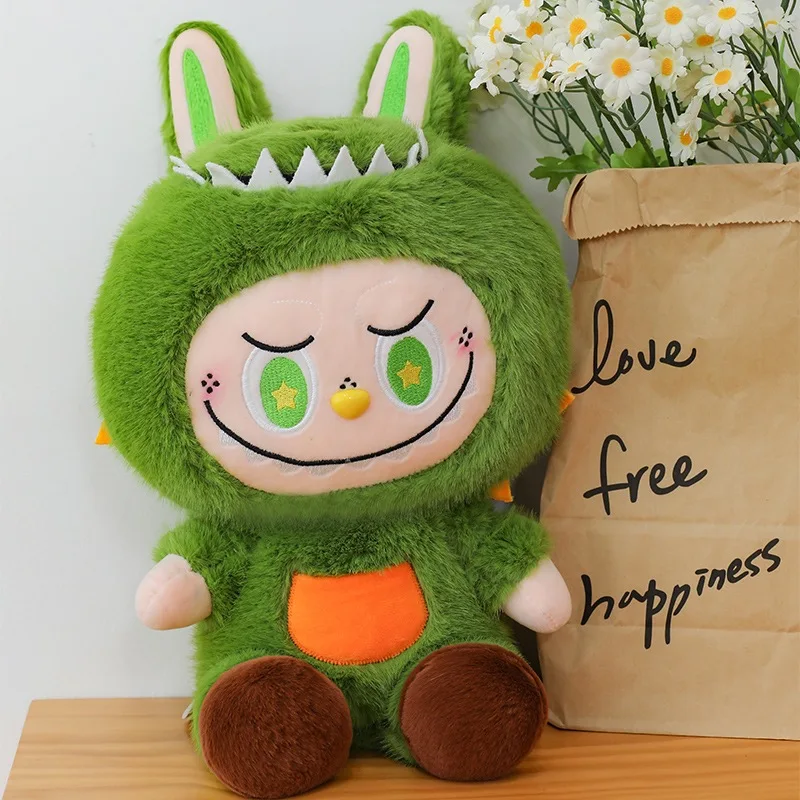 

Cartoon Dinosaur Labubu Plush Doll Cute Soft Filled Animal Cloth Doll Toy Sleep Companion Peluche Birthday Gift
