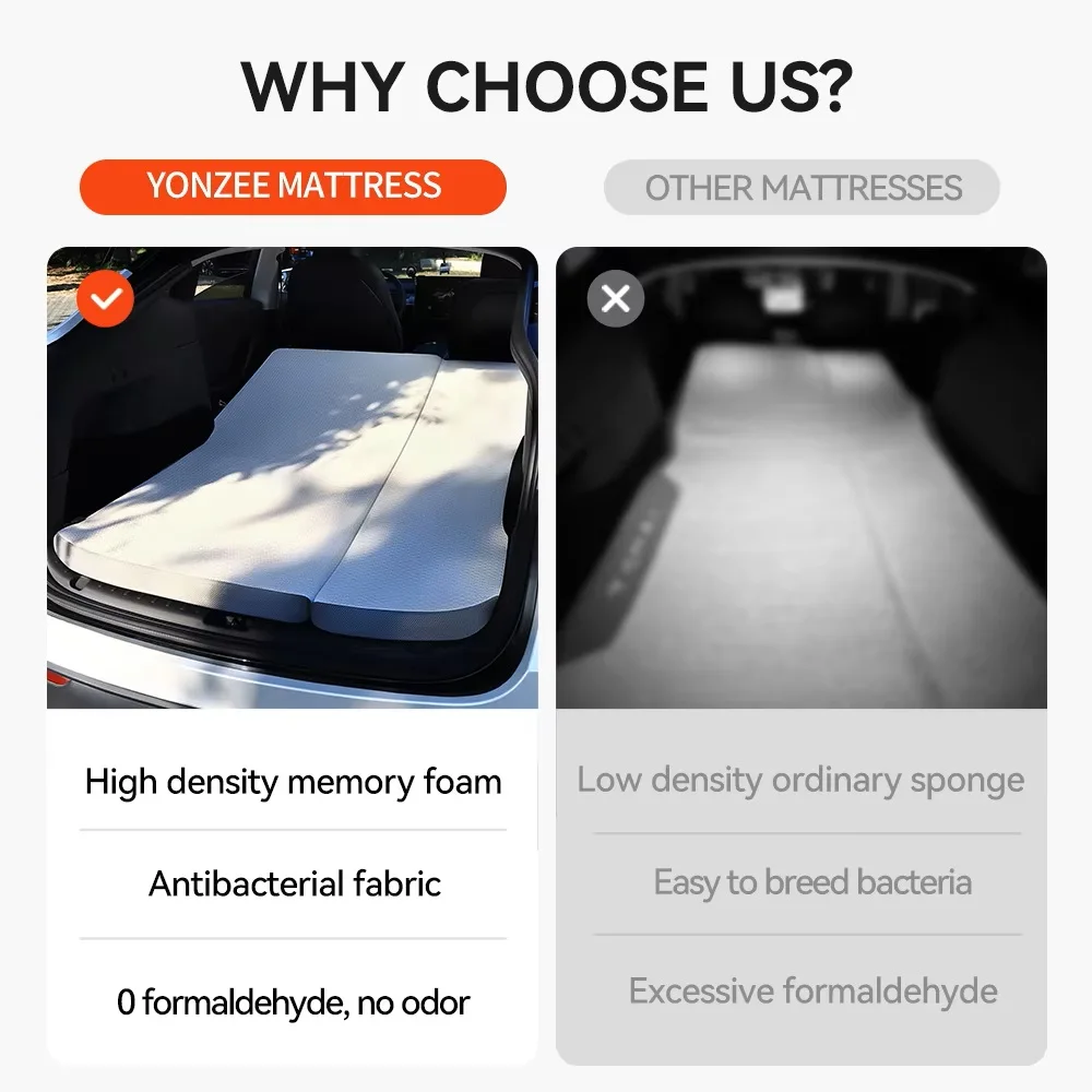 Faltbare Memory-Schaum-Matratze für Tesla Model Y - usage example