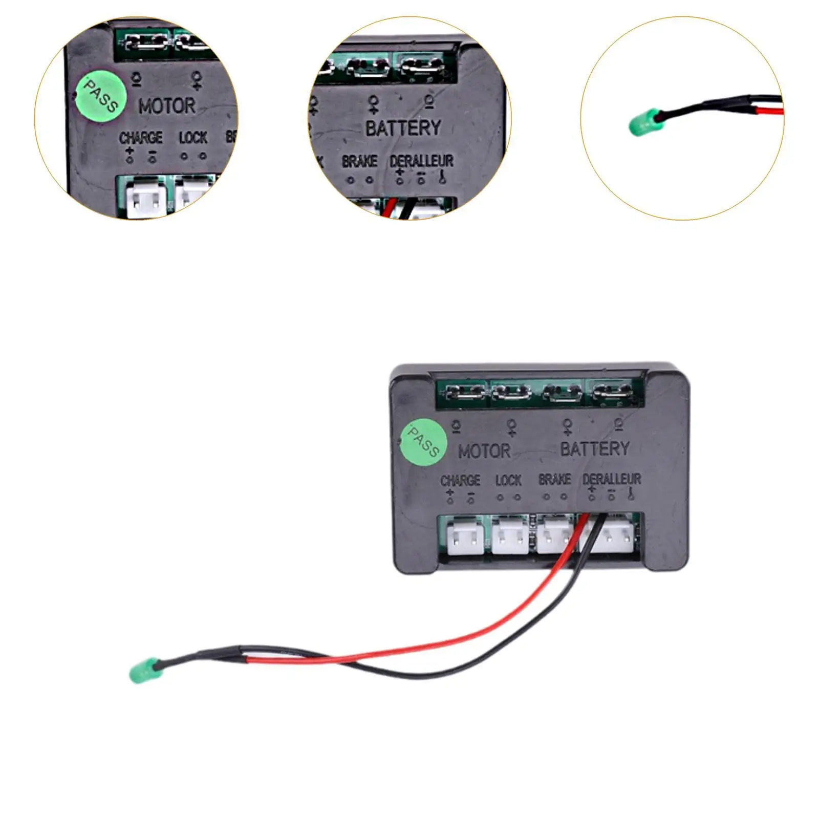 Pengontrol skuter listrik generik dengan penggantian lampu indikator hijau