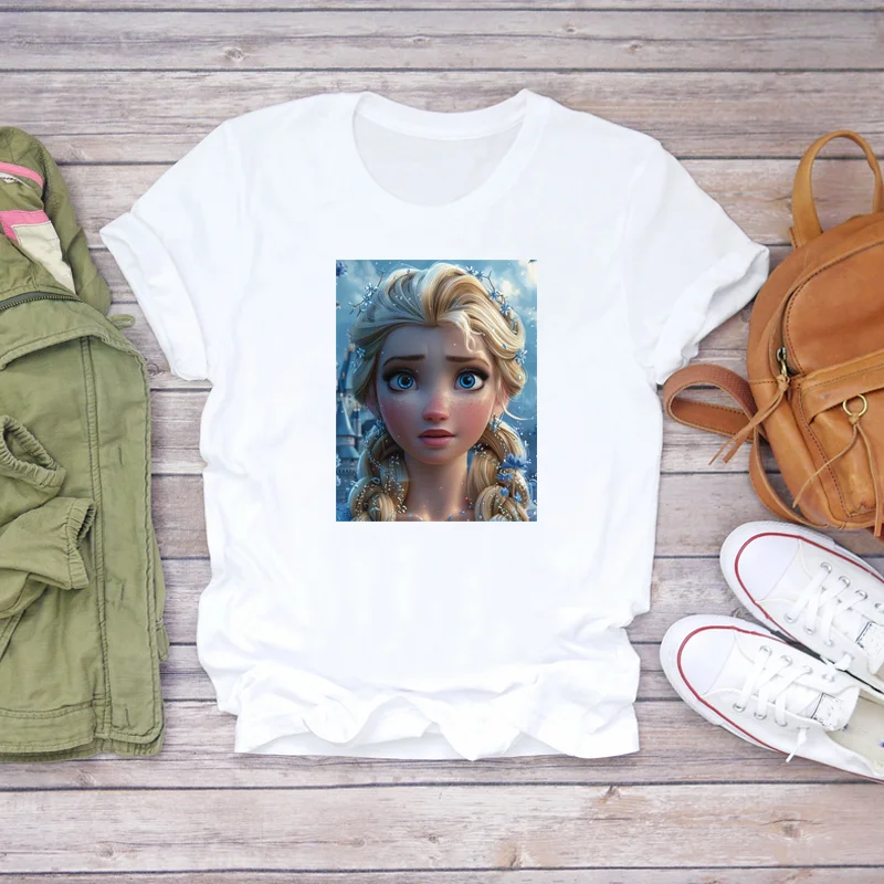 Frozen Elsa With flowers Clothing thermoadhesive patches vinyl stickers Flex fusible transfer stripes appliques