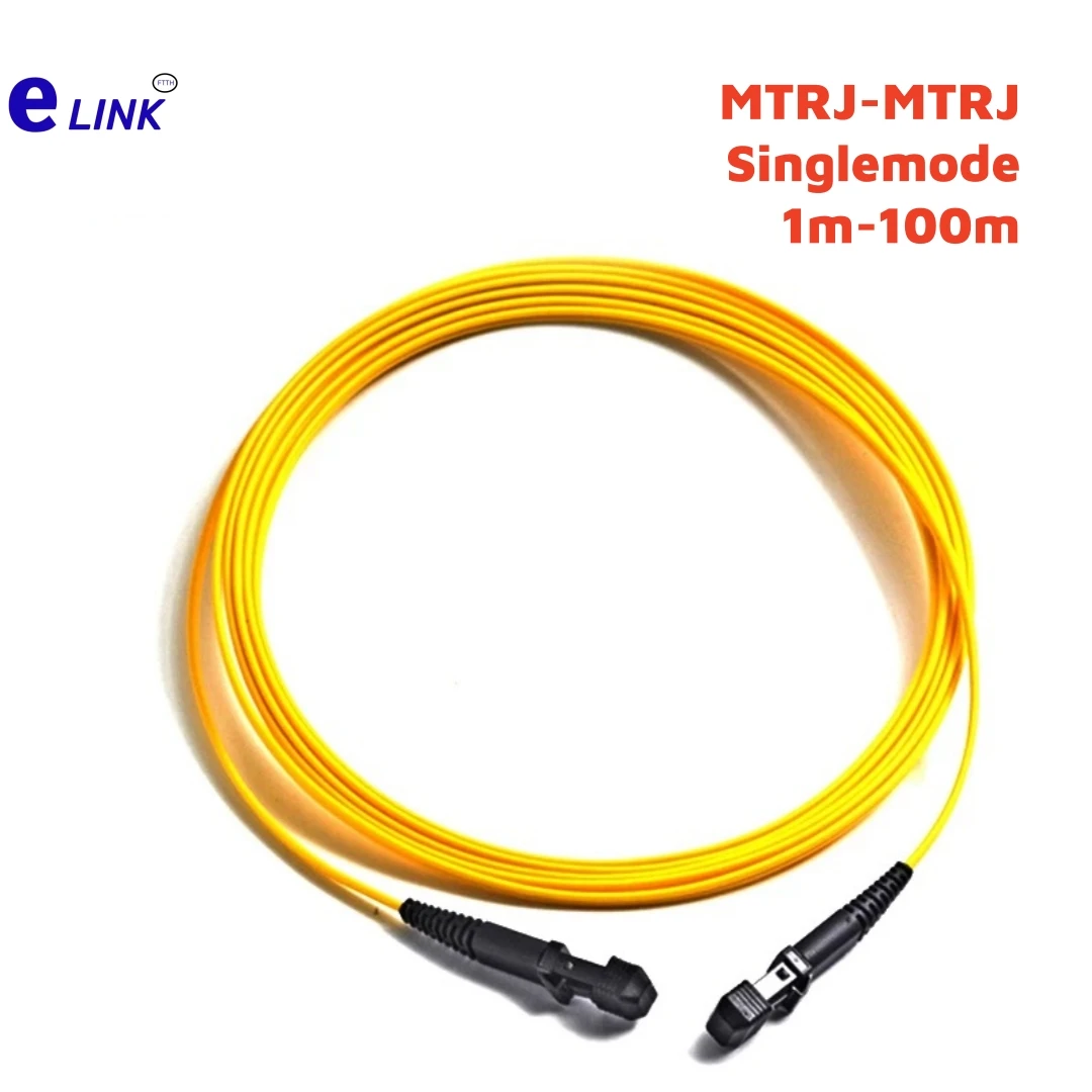 MTRJ fiber Patchcord SM MTRJ-MTRJ female duplex optical fibre jumper 1m 3m 5m 10m 20m 50m 100m singlemode 60m 80m ftthELINK