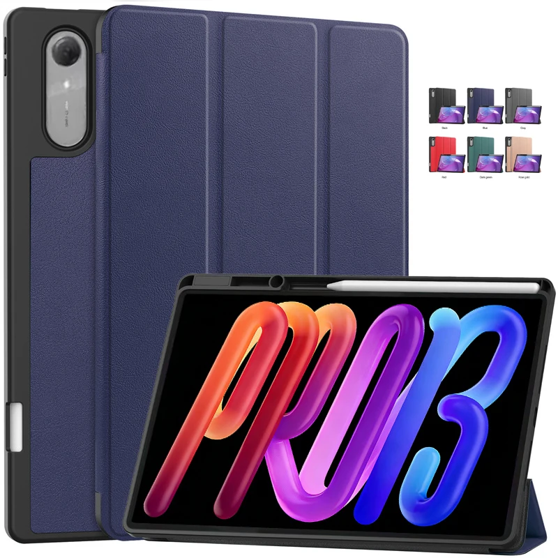 For Lenovo Xiaoxin Pad Pro 13 tb376fc Case with Pen Holder Magnet Fold Stand Smart Cover For Xiaoxin Pad Pro GT 13 Case tb378fc