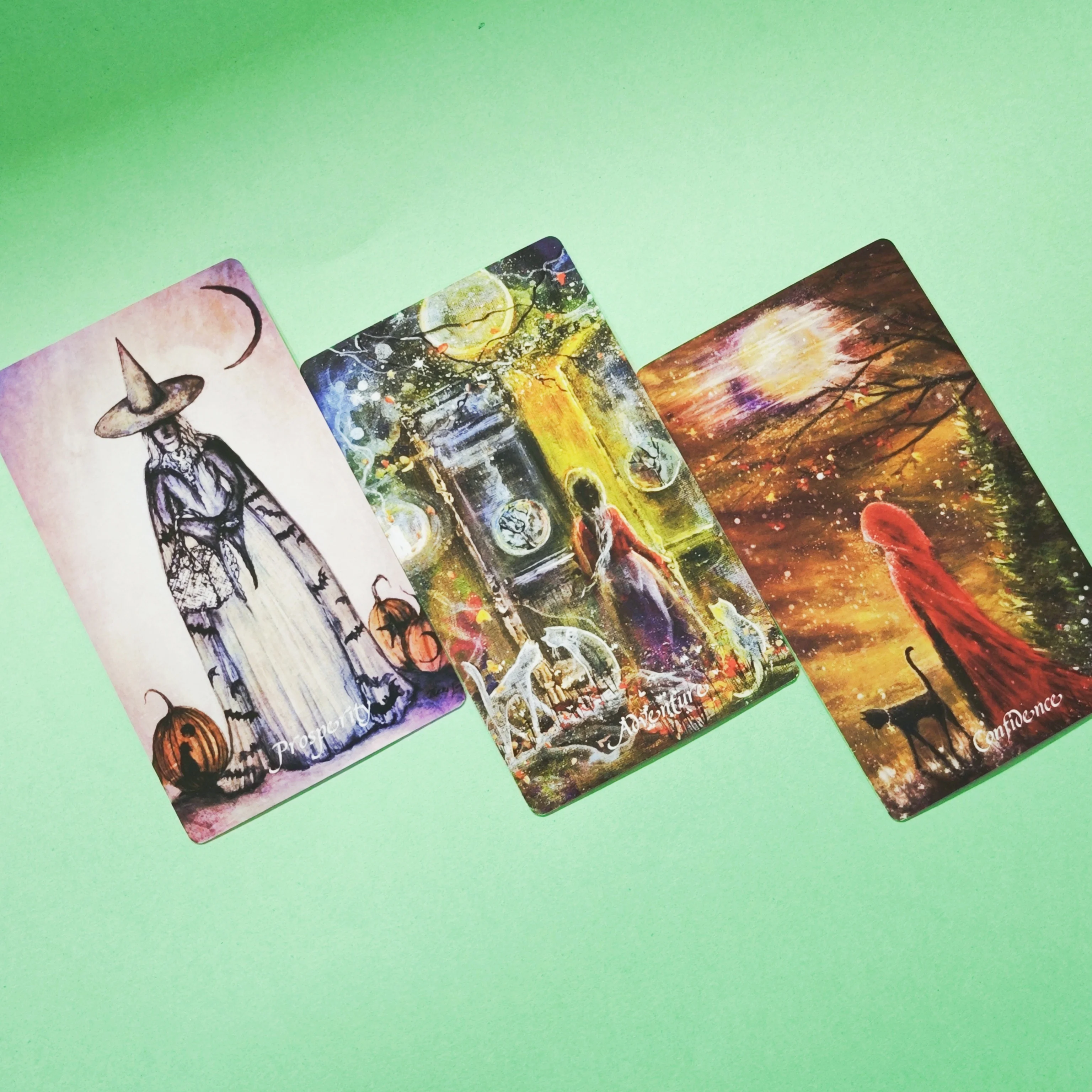 12x7cm 59枚のカード 地上の魂霊オラクル 折り畳まれた小冊子付き 暗闇の魔女デザイン 友人へのギフト 占いのボードゲーム