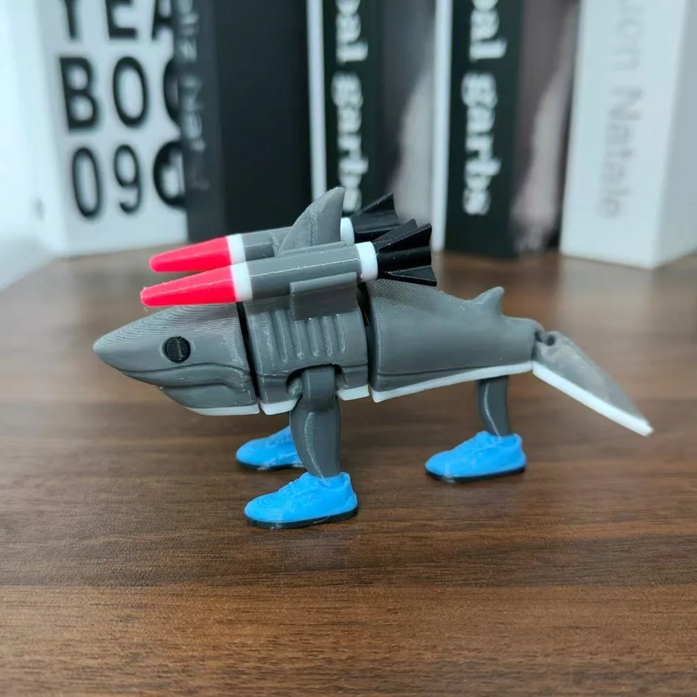Tralalero Tralala Shark Toys راقصة الباليه تونغ تونغ صحور كابتشينو الشكل Brainbot أنيمي زخرفة مكتب ديكور الهدايا