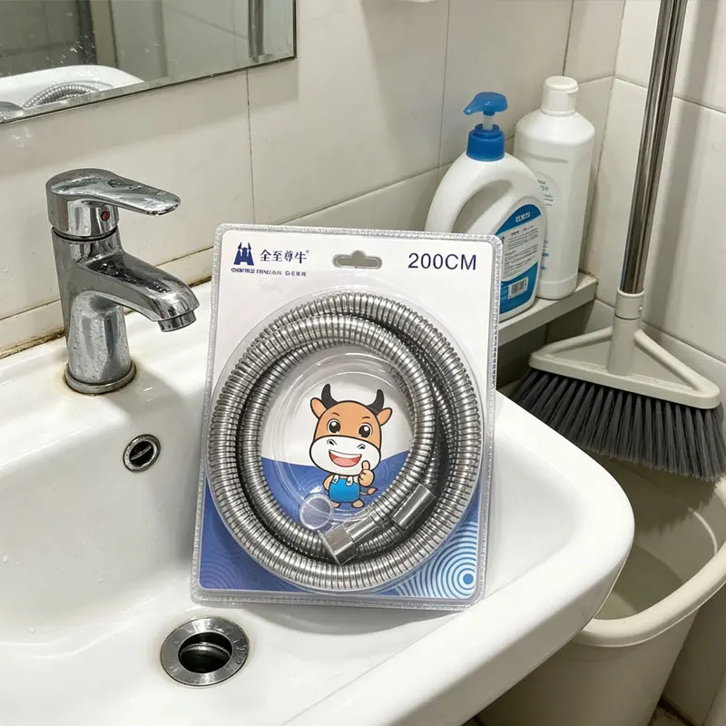 Stainless Steel Shower Hose Extra Long Flexible Anti-Kink Handheld Shower Head Hose for Pet Bathing Hoses Extension Replacement
