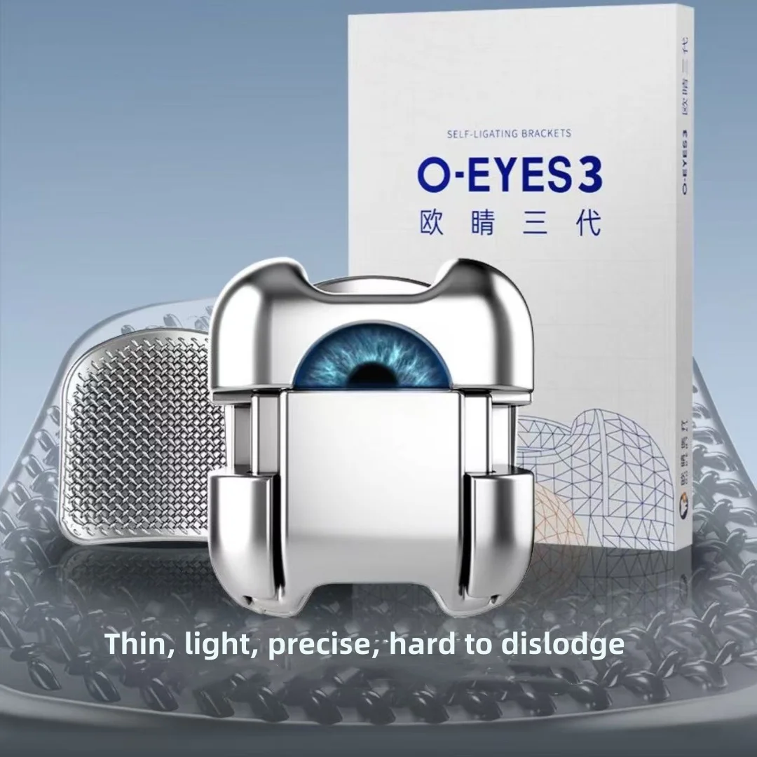 O-EYES 3 materiales dentales OCG III soportes autoligados de Metal soportes autoligados de ortodoncia redondos cuadrados ortodoncia ortodoncia Oral