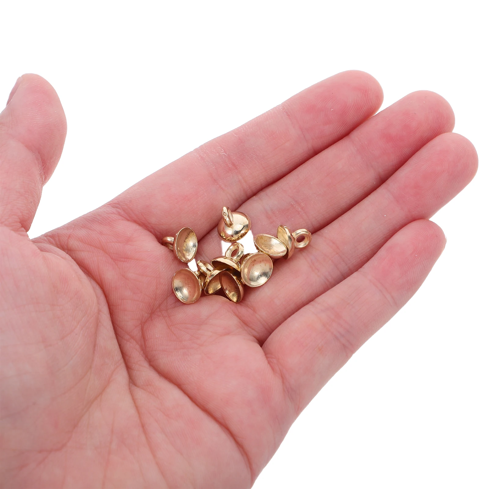 

400 Pcs Bowl Noodle Bowl-shaped Lifting Accessories Bead Cup Connector Crafting Beading Bail Jewelry Making Beaded