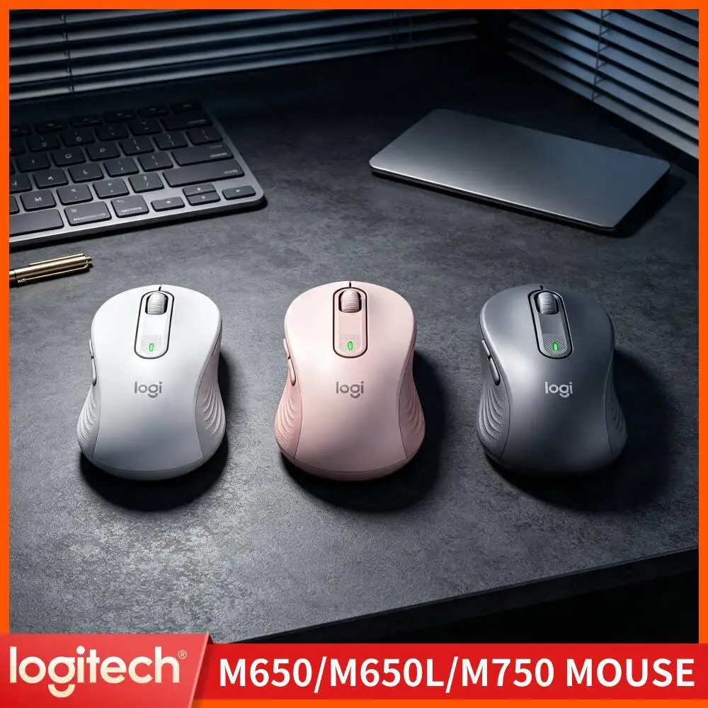 Logitech M650/M650L Signature Mouse - Wireless, 400-4000 DPI, SmartWheel Scrolling, Multi-Platform Compatibility