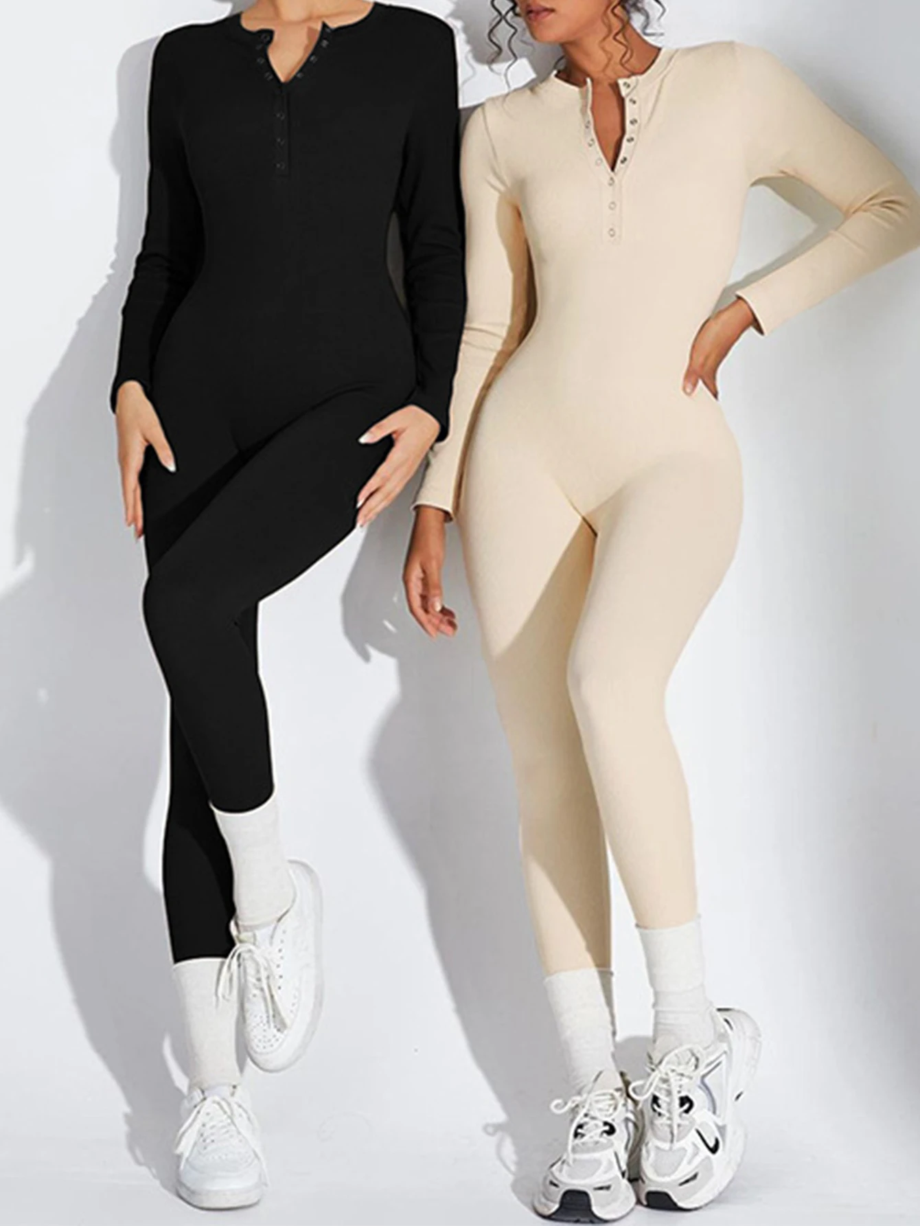 

Женский летний комбинезон с широкими штанинами, с длинным рукавом и круглым вырезом, накидка для йоги, удобная модная уличная одежда, однотонная до щиколотки