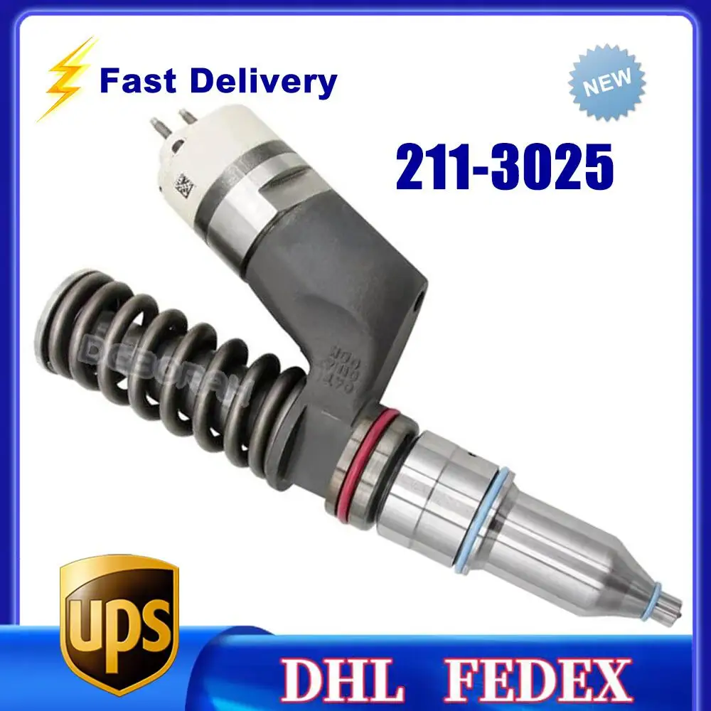 

211-3025 New Diesel Fuel Injector 2113025 10R-0955 fr Caterpillar CAT C15 Engine