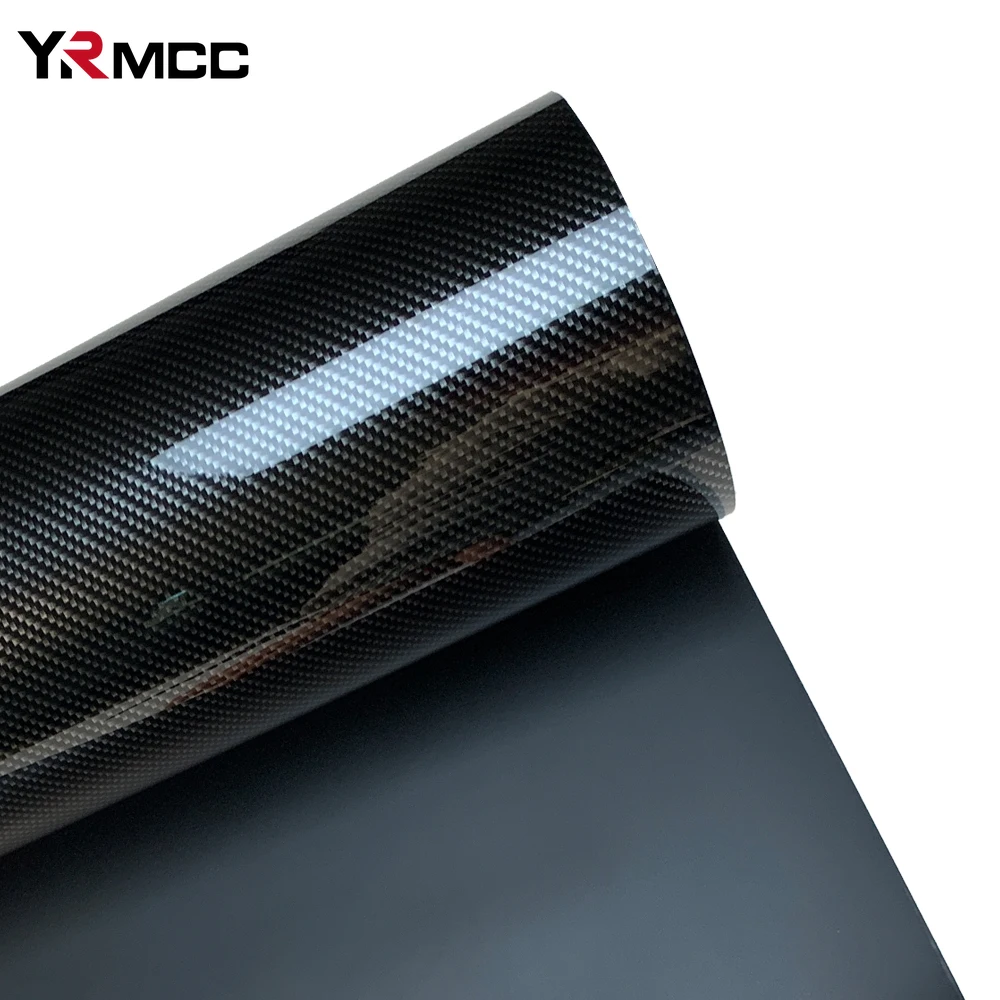 

Glossy 9D Carbon Fiber Vinyl Wrap Car Stickers Films Self Adhesive Air Release Channels for Auto Motorcycle Decal Accessories