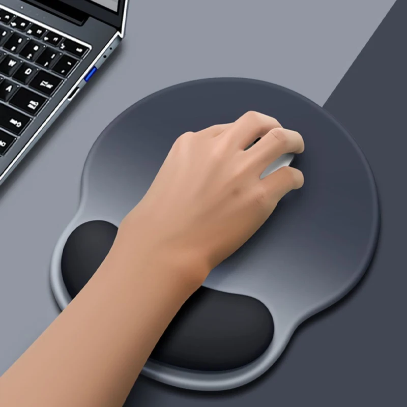 Gradient Mouse Pad Wrist Guard with Logo Female Wrist Guard Mouse Pad Wrist Support Computer Silicone Mouse Pad Wholesale