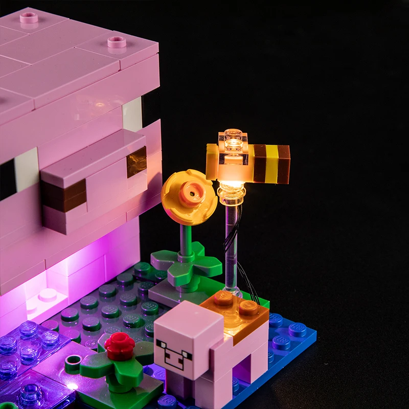 مجموعة إضاءة LED مخصصة لـ LEGO 21268 The Baby Pig House (إضاءة LED فقط، بدون نموذج كتل)