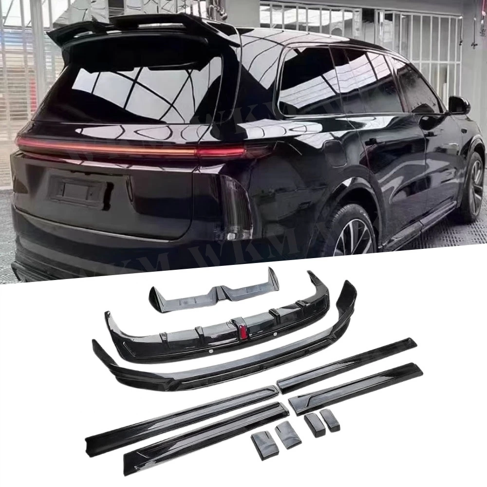 

Глянцевый черный широкий обвес из АБС-пластика для ведущего идеального автомобиля, передняя губа, задний диффузор, боковые юбки, комплект крыльев, автомобильные аксессуары