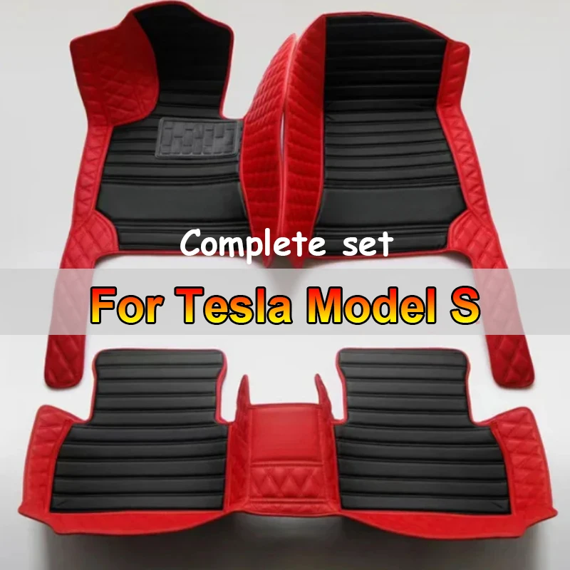 

Автомобильные коврики для Tesla Model S 2012 ~ 2022 Роскошный ковер Автозапчасти для интерьера Напольный коврик Кожаный коврик Набор автомобильных аксессуаров Водонепроницаемый коврик